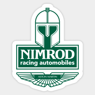 Aston Martin Nimrod Group C Team emblem - 1982 - British Racing Green print Sticker